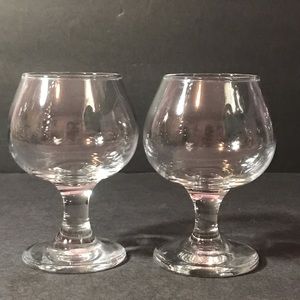 2 Cognac/Brandy Snifter/ Whiskey Wine Small Glasses 4"